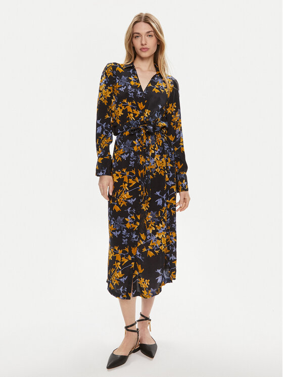 Kaffe Kaffe Rochie tip cămașă 10503838 Negru Regular Fit