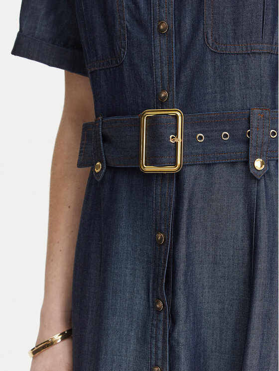 Marciano Guess Marciano Guess Haljina košulja G6GK60 D1056 Tamnoplava Classic Fit