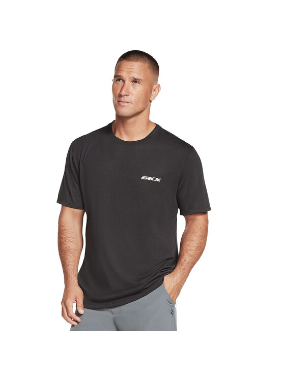 Skechers Skechers T-Shirt Skechers Dri-Release SKX Tee Czarny Regular Fit