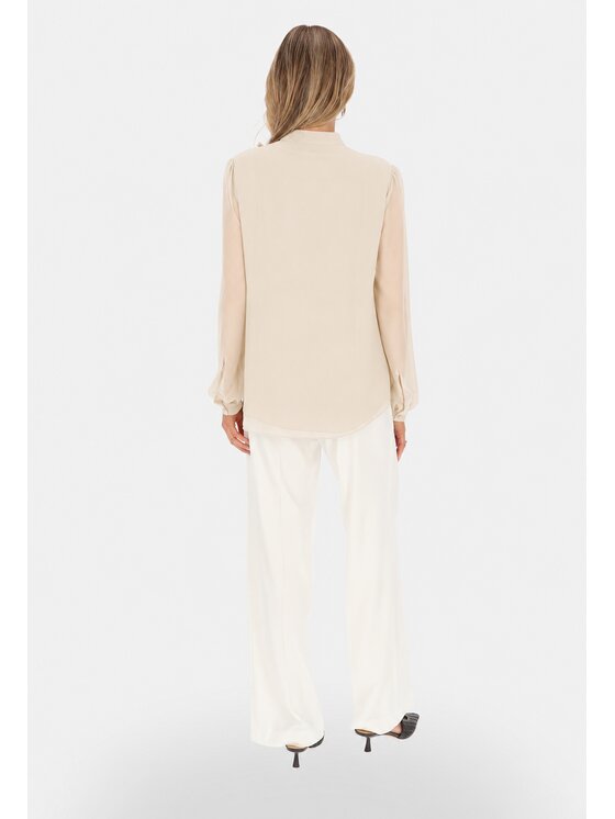 L’AF L’AF Bluzka Boho Beżowy Regular Fit