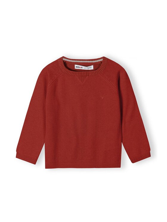 MINOTI MINOTI Sweter 11JUMPER 3 Czerwony Regular Fit