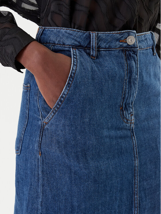 French Connection French Connection Jeans suknja 73DZA Plava Regular Fit