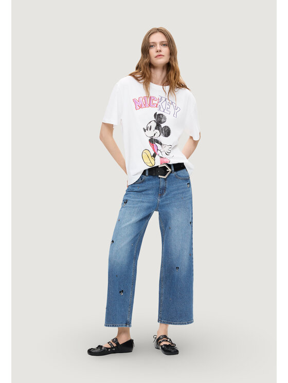 Desigual Desigual Jeansy DENIM_MICKEYM Niebieski Casual Fit