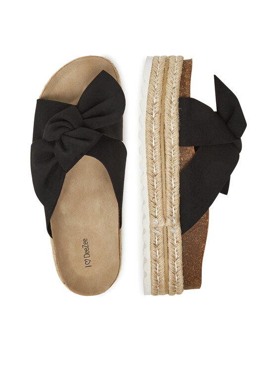 DeeZee DeeZee Espadrilles CT0626-16 Fekete