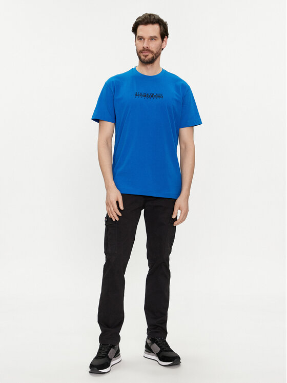 Napapijri Napapijri T-shirt NP0A4H8S Blu Regular Fit
