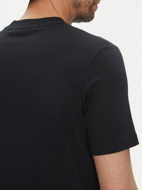 KARL LAGERFELD KARL LAGERFELD T-Shirt 755710 552224 Granatowy Regular Fit