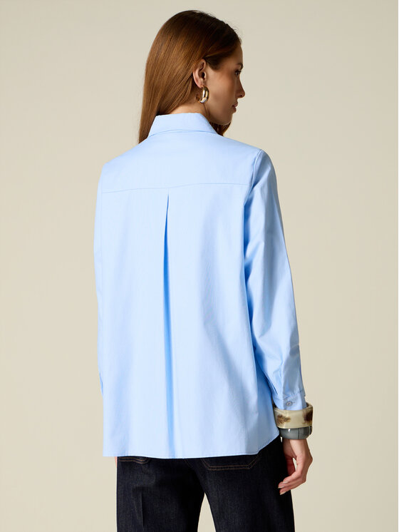 Oltre Oltre Camicia 5083R003214N004 Turchese Over Fit