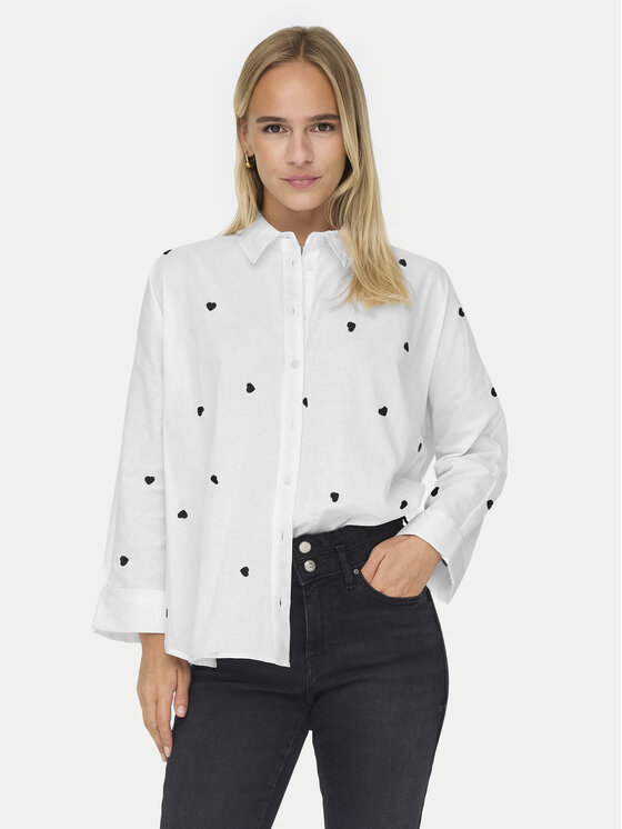 ONLY ONLY Camicia 15283743 Bianco Box Fit