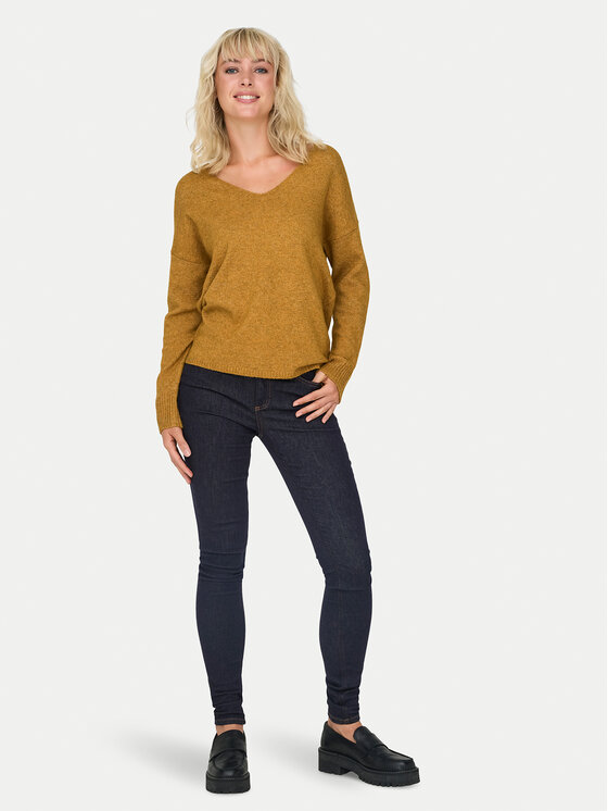 ONLY ONLY Džemper Rica 15224360 Narančasta Regular Fit