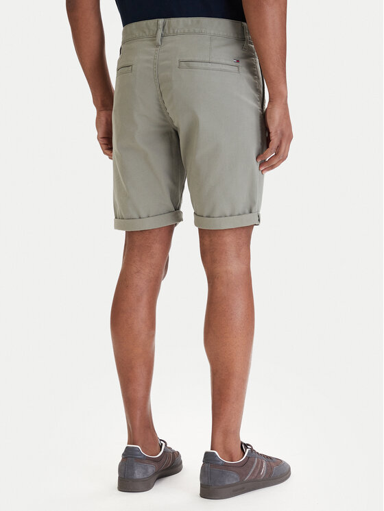 Tommy Jeans Tommy Jeans Kratke hlače iz tkanine Scanton DM0DM22852 Zelena Slim Fit