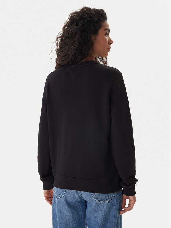 Tommy Jeans Tommy Jeans Суитшърт Flag DW0DW22564 Черен Regular Fit