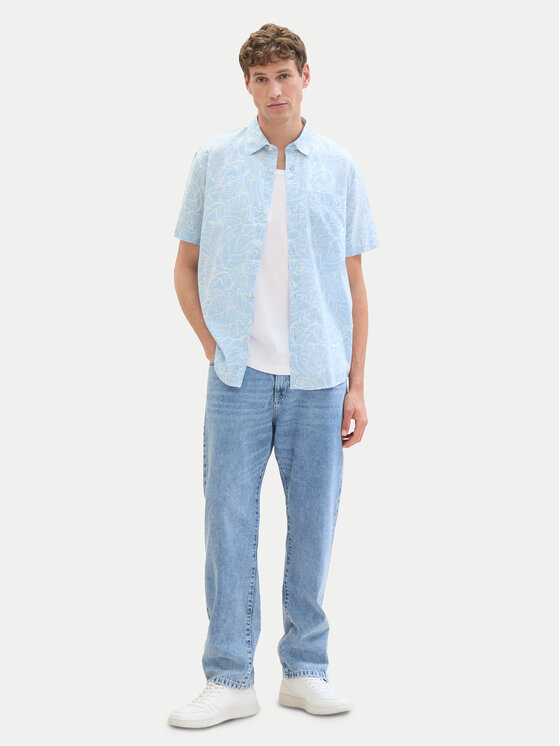 Tom Tailor Denim Tom Tailor Denim Koszula 1040161 Błękitny Relaxed Fit
