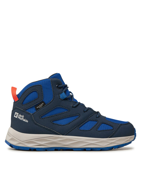 Jack Wolfskin Trekingová obuv Woodland 2 Texapore Mid K 4059831 Tmavomodrá