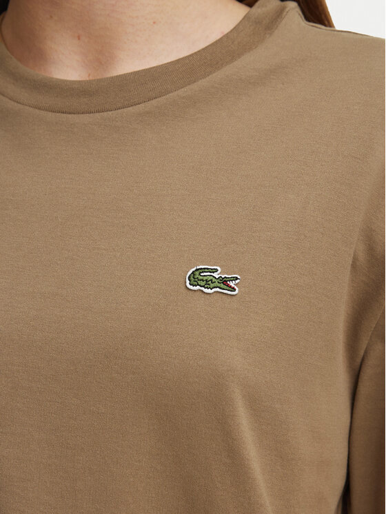 Lacoste Lacoste T-Shirt TF7215 Brązowy jasny Regular Fit