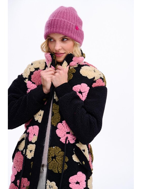 NAOKO NAOKO Czapka Cozy Roses Różowy