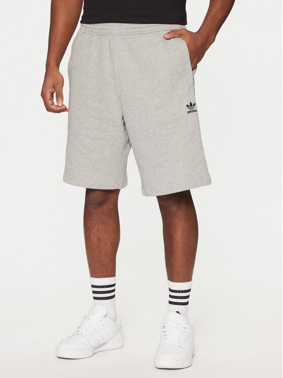 adidas Originals Športové kraťasy Essentials Trefoil IY8517 Sivá Regular Fit