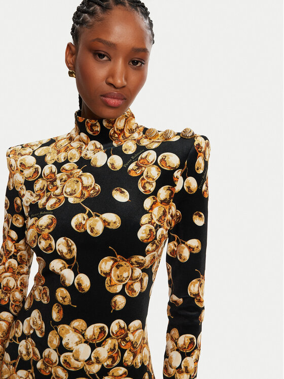 Balmain Balmain Igapäevane kleit DF0R8755JJ44 Must Slim Fit