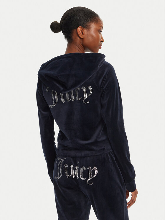 Juicy Couture Juicy Couture Mikina Madison JCWA122001 Tmavomodrá Slim Fit