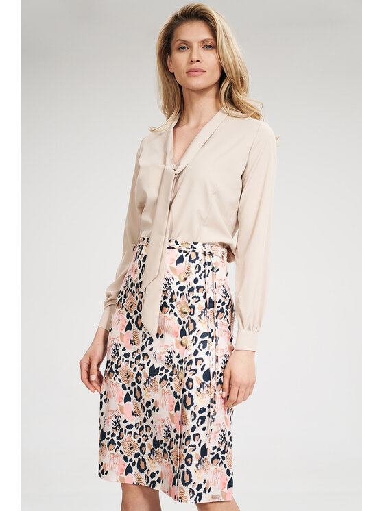 FIGL FIGLFIGL Blusa M700 Beige Regular Fit