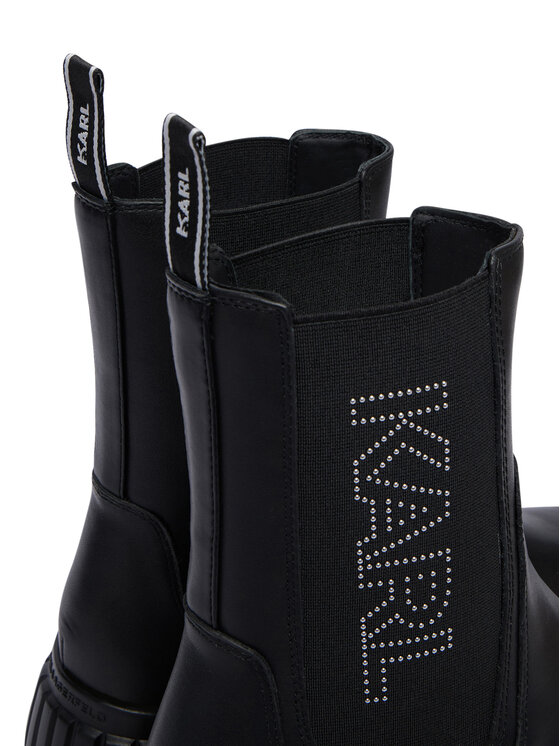 KARL LAGERFELD KARL LAGERFELD Botine Kreeper Wedge KL44460 Negru