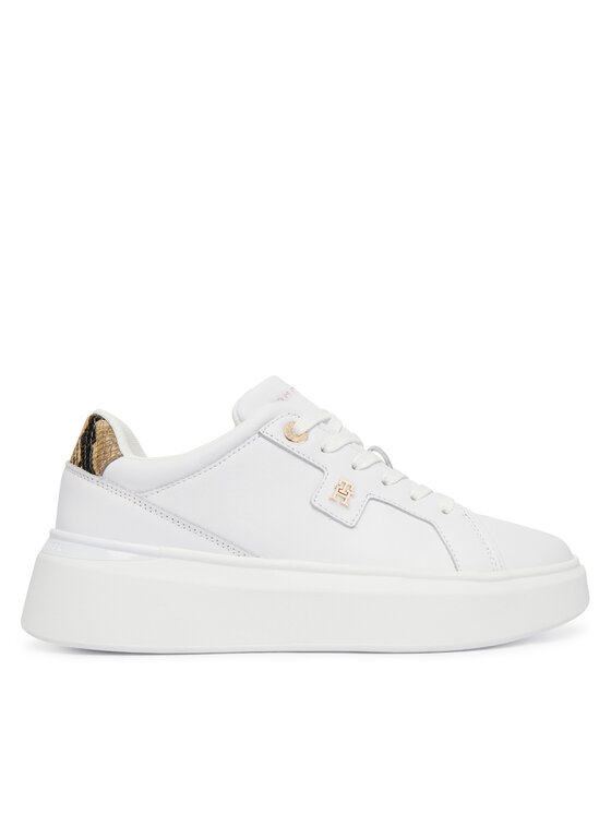 Tommy Hilfiger Sneakers Chic Platform Snake FW0FW09456 Alb