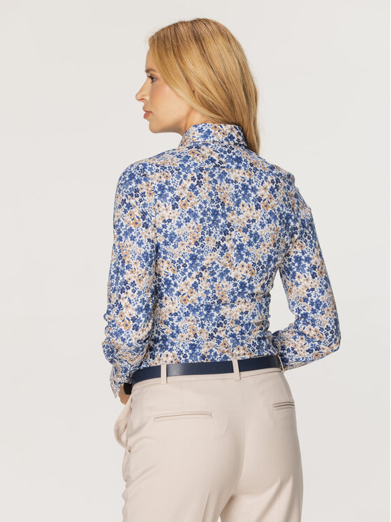 Willsoor Willsoor Koszula 61337 Niebieski Regular Fit