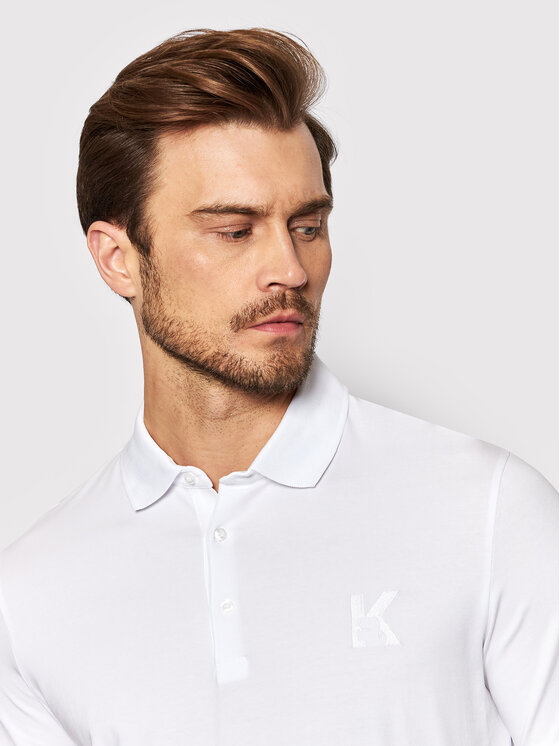 KARL LAGERFELD KARL LAGERFELD Polo 745890 500221 Bijela Regular Fit