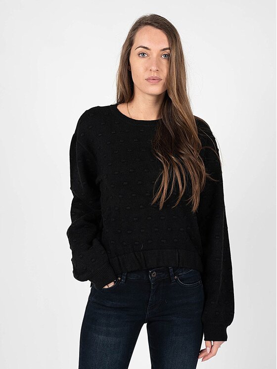 Silvian Heach Silvian Heach Πουλόβερ PGA22142MA Μαύρο Oversize