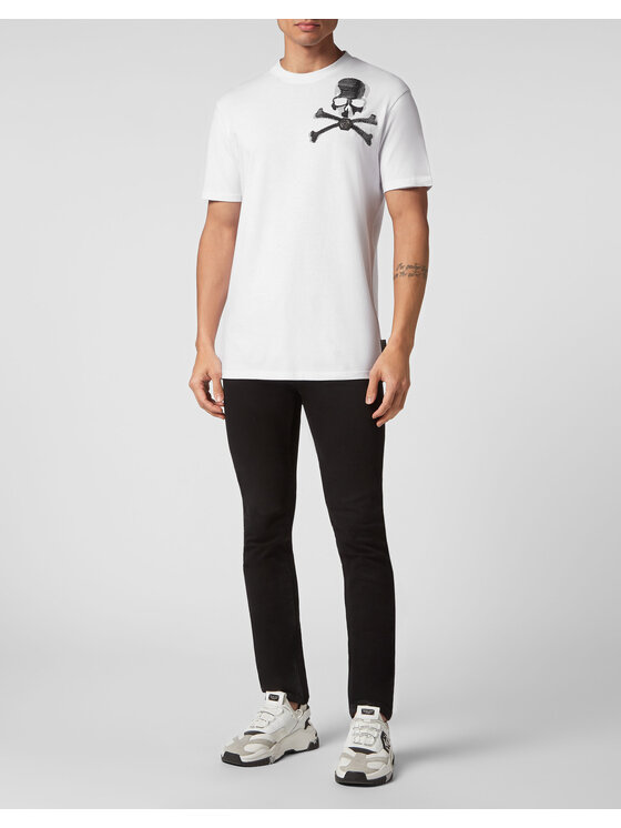 PHILIPP PLEIN PHILIPP PLEIN T-Shirt 881 Biały Regular Fit