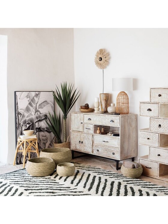 MIAhome MIAhome Kinkiet z trawy morskiej APPLIQUE Beżowy