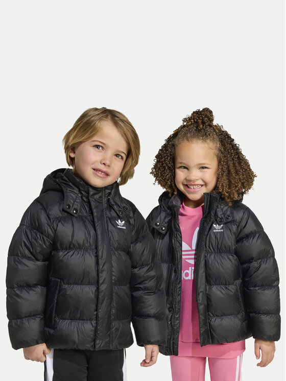 adidas adidas Pūkinė striukė JX0550 Juoda Loose Fit