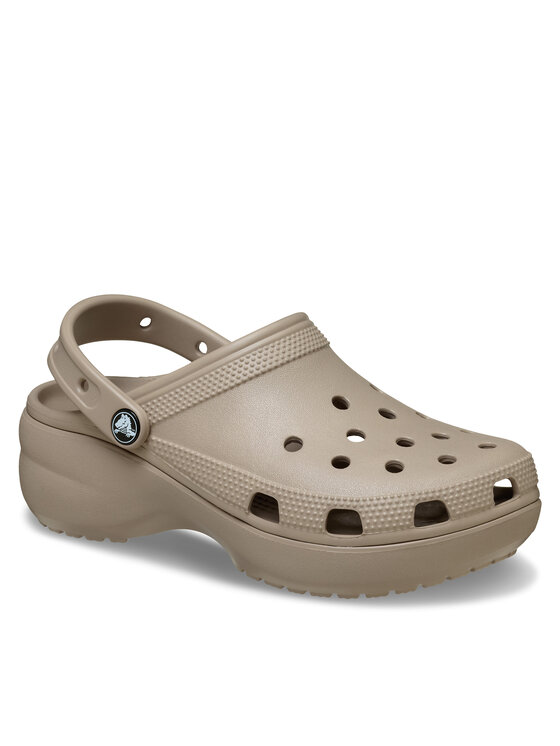 Şlapi Crocs Classic Platform Clog 206750 Bej