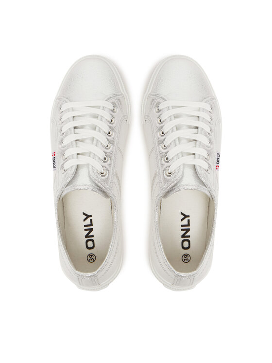 ONLY Shoes ONLY Shoes Tenisice Nicola 15318574 Srebrna