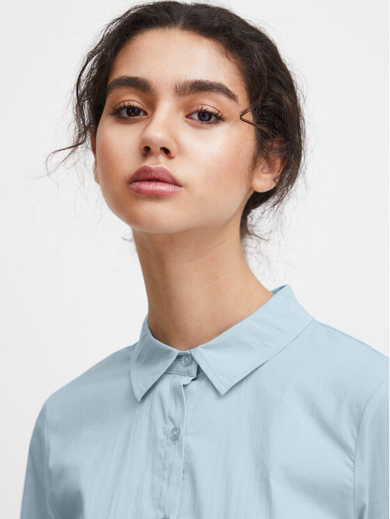 ICHI ICHI Πουκάμισο 102533 Μπλε Regular Fit