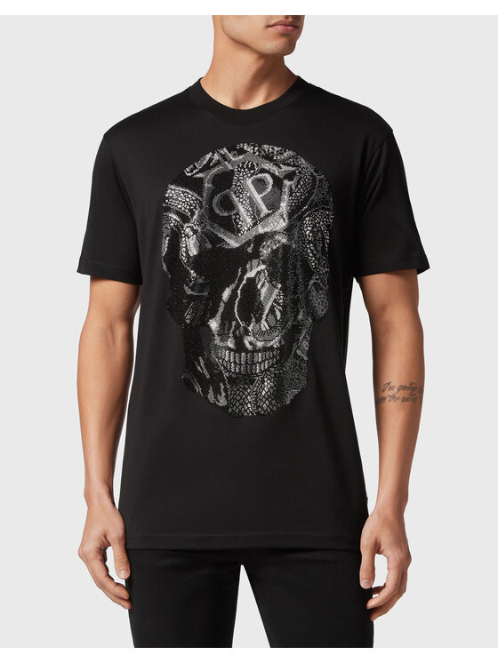 PHILIPP PLEIN PHILIPP PLEIN T-Shirt 1805 Černá Regular Fit