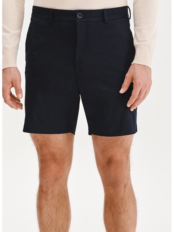 Pako Lorente Pako Lorente Szorty materiałowe P25SF-WS-006 Granatowy Regular Fit