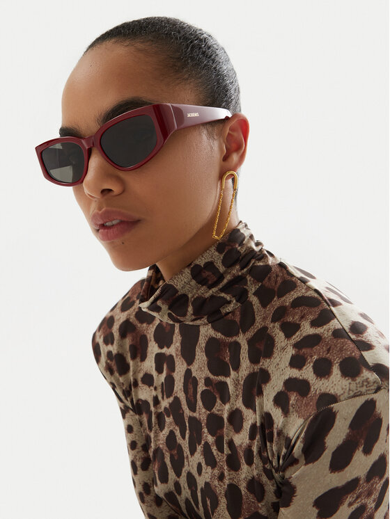 JACQUEMUS JACQUEMUS Akiniai nuo saulės JAC5C3SUN Vyšninė