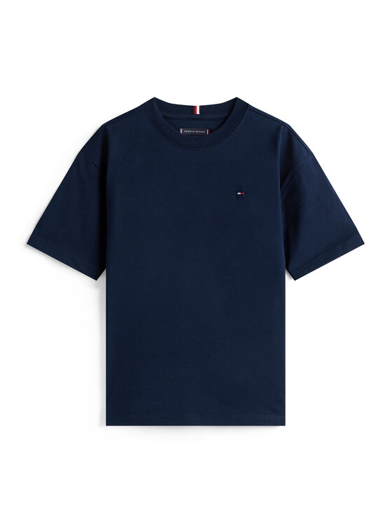 Tommy Hilfiger Tommy Hilfiger T-shirt Essential Flag KB0KB09646 Tamnoplava Regular Fit