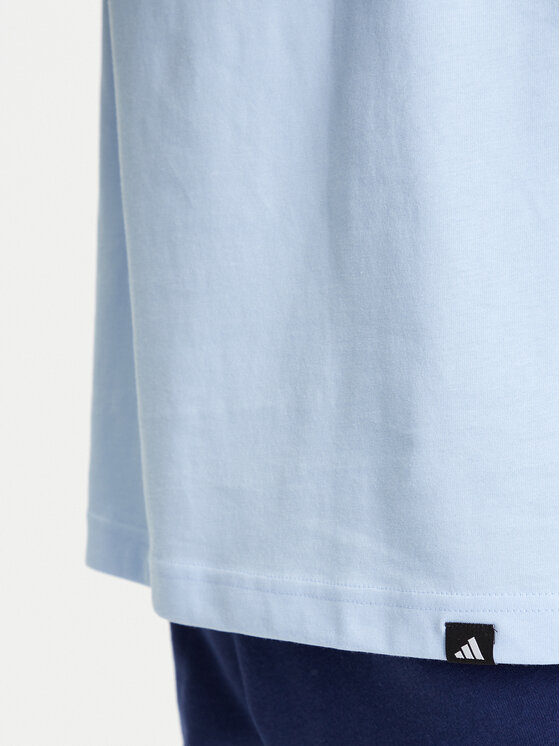 adidas adidas T-Shirt Food Grilled Cheese Graphic JM6460 Błękitny Regular Fit
