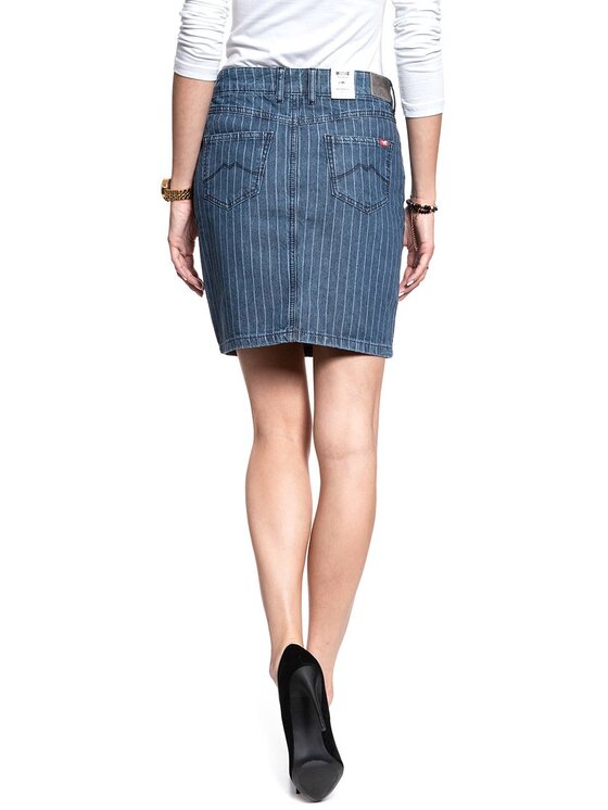 Mustang Mustang Spódnica mini LAURA SKIRT Niebieski Regular Fit