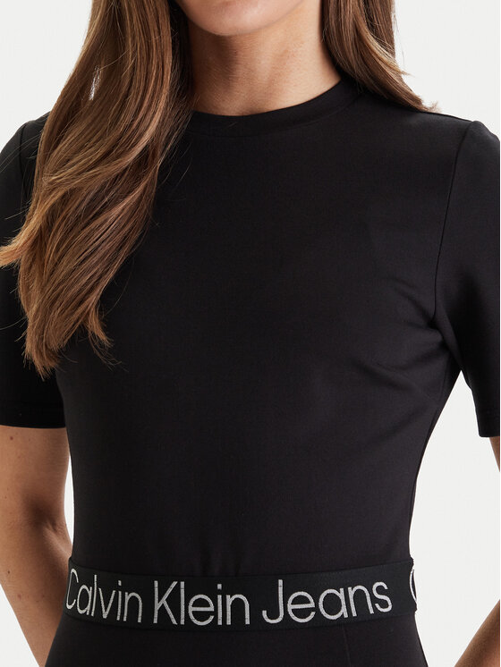 Calvin Klein Jeans Calvin Klein Jeans Sukienka codzienna LV047F290G Czarny Regular Fit