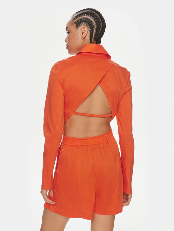Patrizia Pepe Patrizia Pepe Πουκάμισο 2C1524/A23-R825 Πορτοκαλί Regular Fit