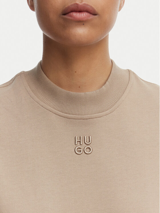 HUGO HUGO Суитшърт Daxandria 50527463 Светлокафяв Regular Fit