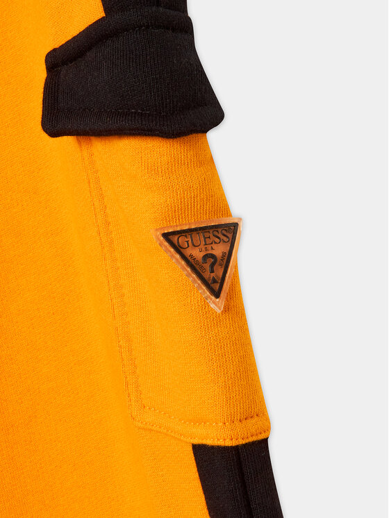 Guess Guess Spodnie dresowe L3YQ12 KA6R3 Pomarańczowy Regular Fit