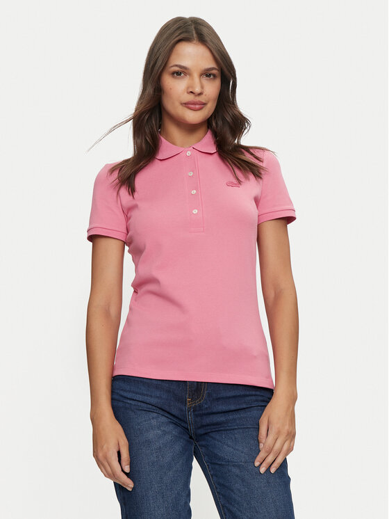 Lacoste Polo PF5462 Rozā Slim Fit