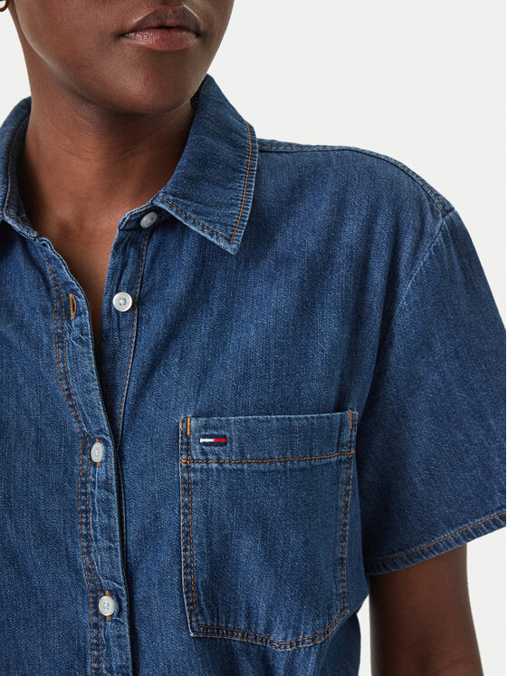 Tommy Jeans Tommy Jeans Jeans haljina DW0DW22787 Plava Regular Fit