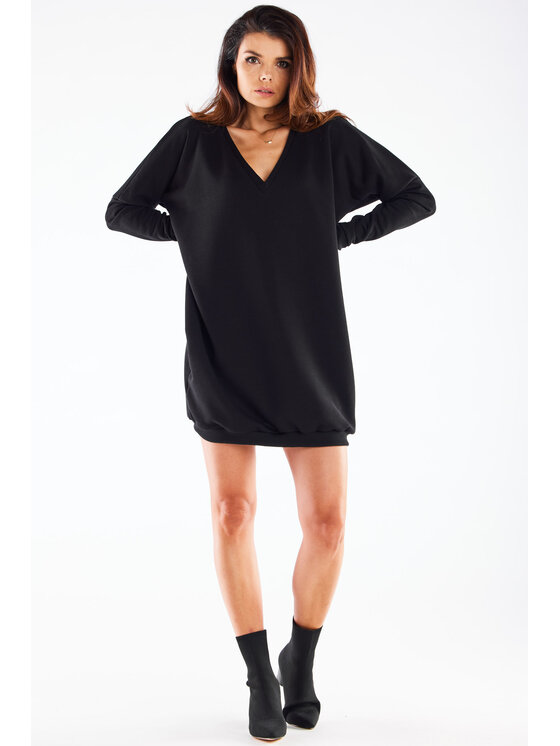 Infinite You Infinite You Úpletové šaty M272 Černá Basic Fit