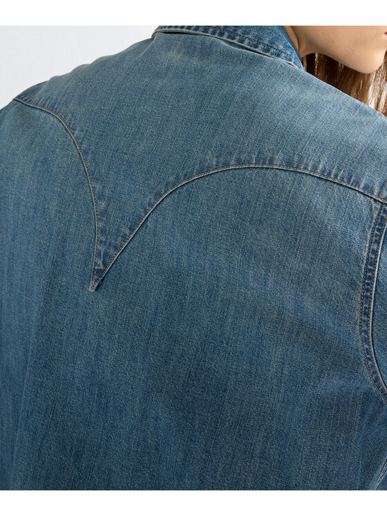 Wrangler Wrangler Koszula jeansowa 112386774 Niebieski Regular Fit