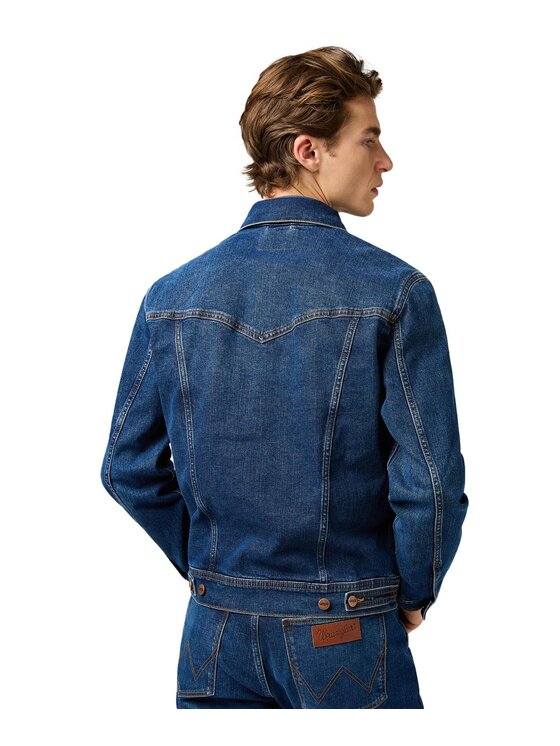 Wrangler Wrangler Kurtka jeansowa 112362651 Granatowy Regular Fit