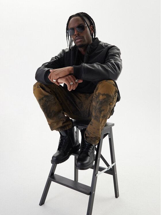 G-Star Raw G-Star Raw Яке бомбър Varsity D26928 C408 Черен Regular Fit